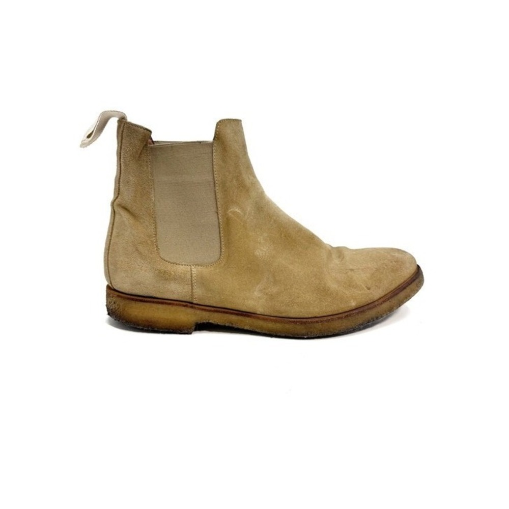 Common Projects | Tan Chelsea Boots Suede Gum Sole Size 42